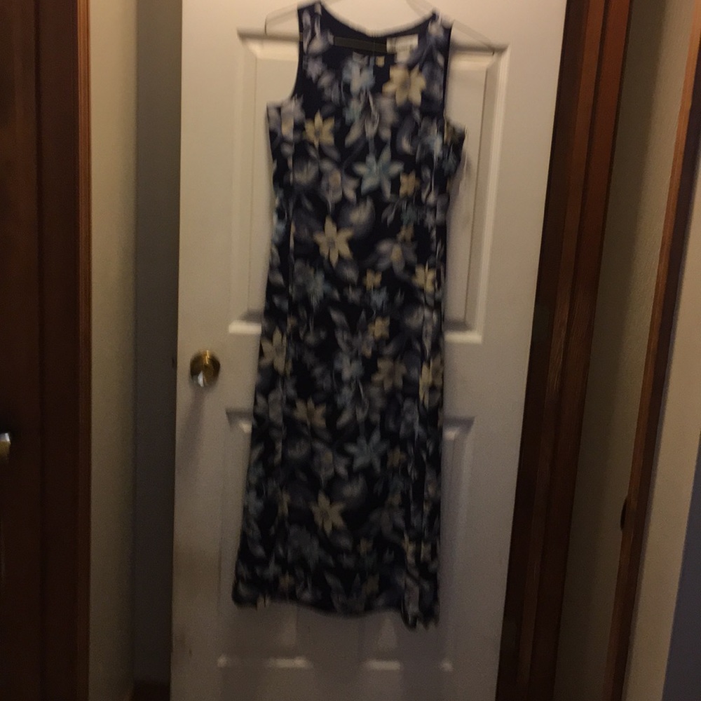 Floral strapless dress